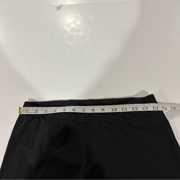 Athleta Black Mid Rise Drawstring Cropped Legging Pants Size M‎ - Picture 9 of 11